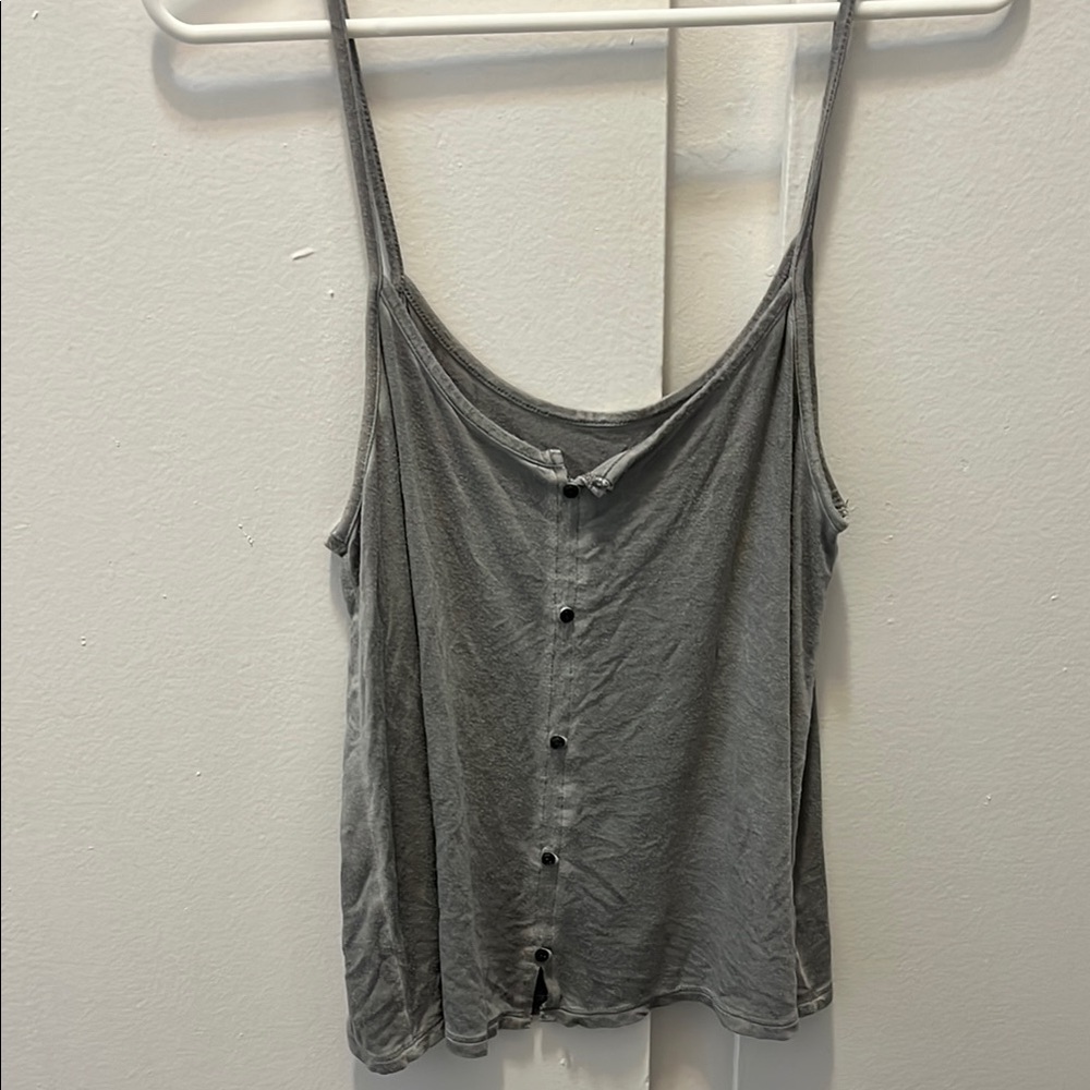 American Eagle Outfitters grey flowy top